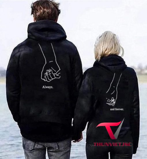 Địa chỉ in áo hoodie đôi nam nữ